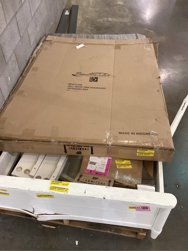 Clair solid wood twin bed parts