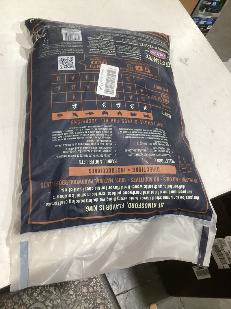 Condition photo showing Good Condition for kingsford craftsmoke premium grilling wood pellets, mesquite bbq pellets for grilling, 100% natural hardwood, 20 pounds