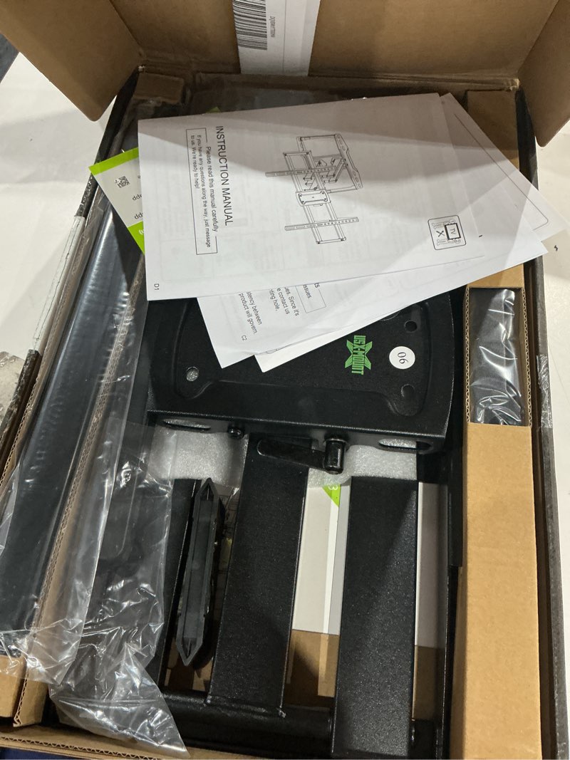 Condition photo showing Good Condition for usx mount full motion tv wall mount for 42-86 inch, tv mount swivel and tilt,wall mount bracket with dual articulating arms up to 132lbs, vesa 600x400mm, max 16" wood studs, ul listed xml019 42-86 inch full motion tv mount