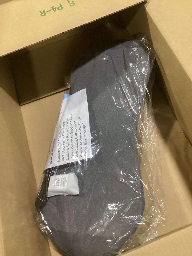 Condition photo showing New/Like New for smoothspine triple fusion back massager - the official smooth spine massager with heat - design to support lower back comfort, relaxation device for home use (triple fusion back massager)