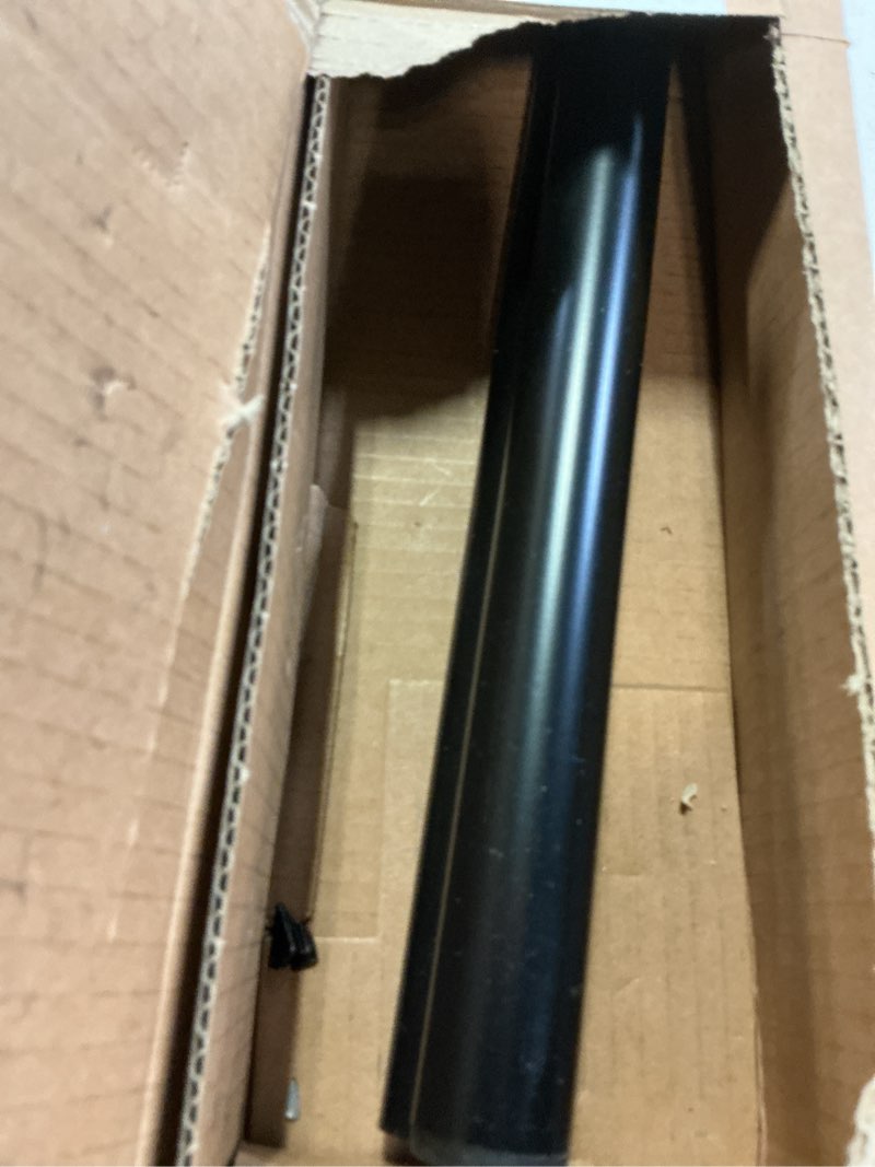 Condition photo showing Good Condition for ivilon drapery treatment window curtain rod - square design 1 1/8 rod. 48 to 86 inch. black 48 to 86 in.