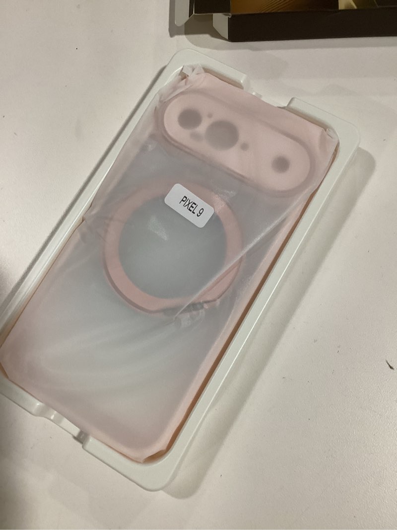 Condition photo showing Good Condition for Compatible with Google Pixel 9 Case with 360° Magnetic Ring Stand [Compatible with Mag-Safe ] Shockproof Translucent Phone Case for Google Pixel 9 6.3 inches,Translucent Translucent Google Pixel 9