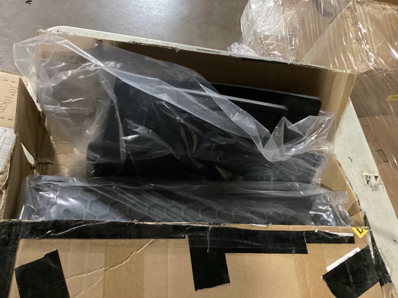 Condition photo showing Good Condition for fits 2017-2023 jeep compass floor mats front & 2nd row seat liner set all weather full set liners (black)