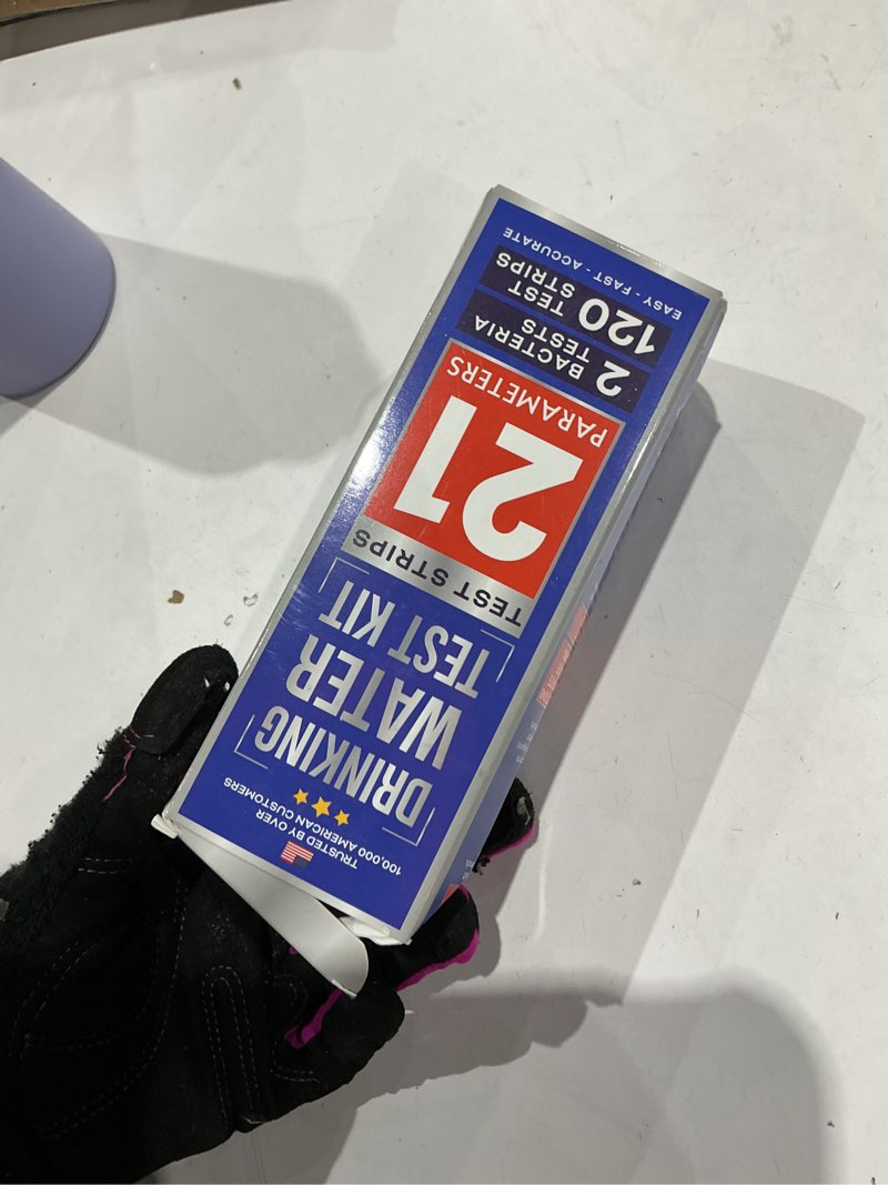 Condition photo showing Good Condition for all-new 20 in 1 drinking water testing kit 120 strips, home tap and well water test kit for hardness, lead, iron, copper, chlorine, fluoride