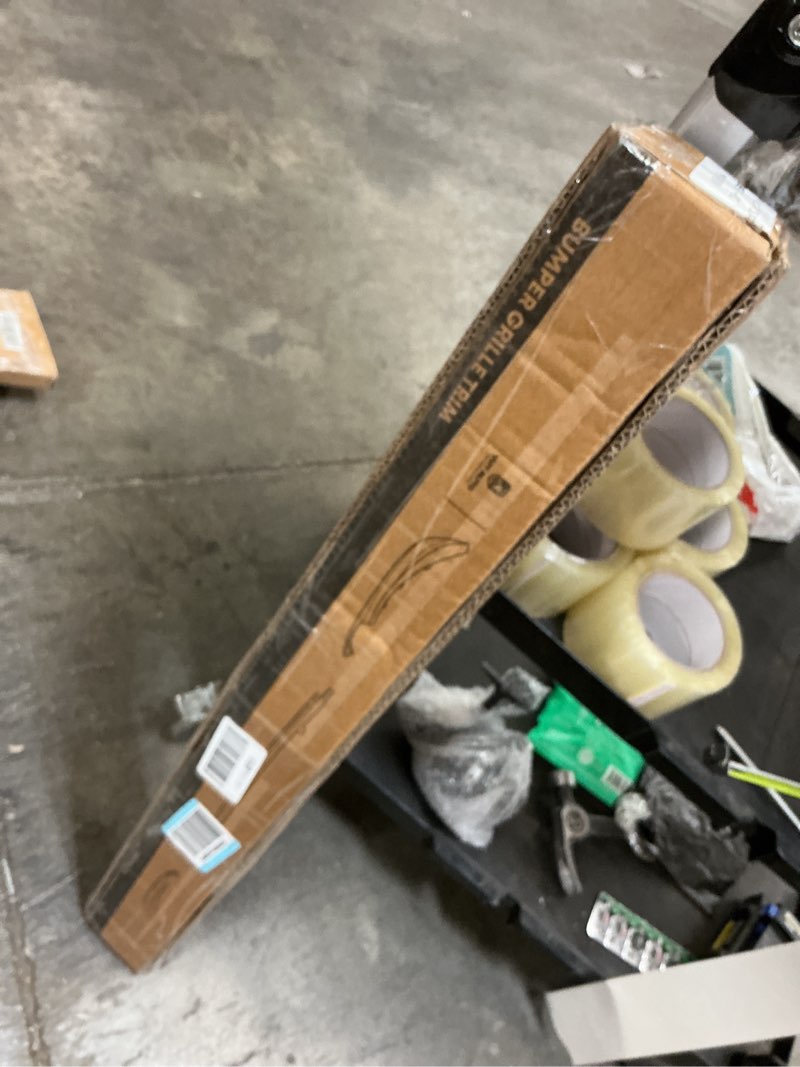 Condition photo showing As Is for yhtauto front lower bumper molding compatible with jeep grand cherokee(wk2 series) 2022-2024, grand cherokee l(wl series) 2021-2024, fits model with tow hooks