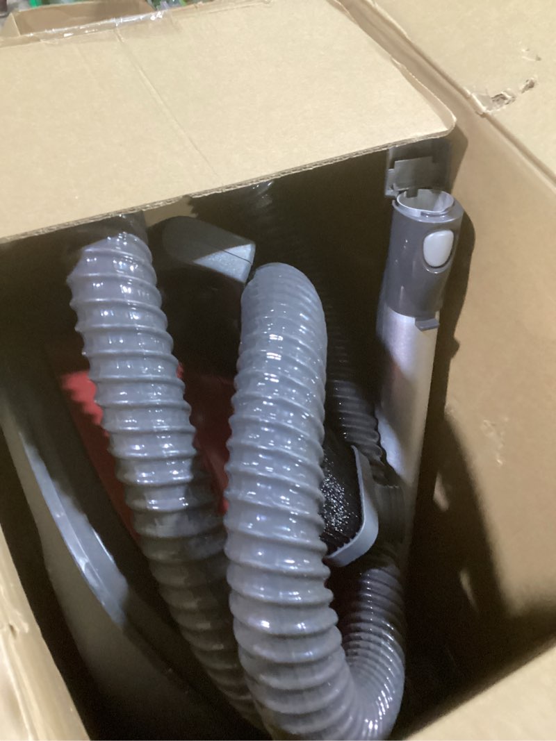 Condition photo showing As Is for kenmore 81414 bagged canister vacuum cleaning tools, 400 series + telescoping wand, red kenmore 400 series + telescoping wand