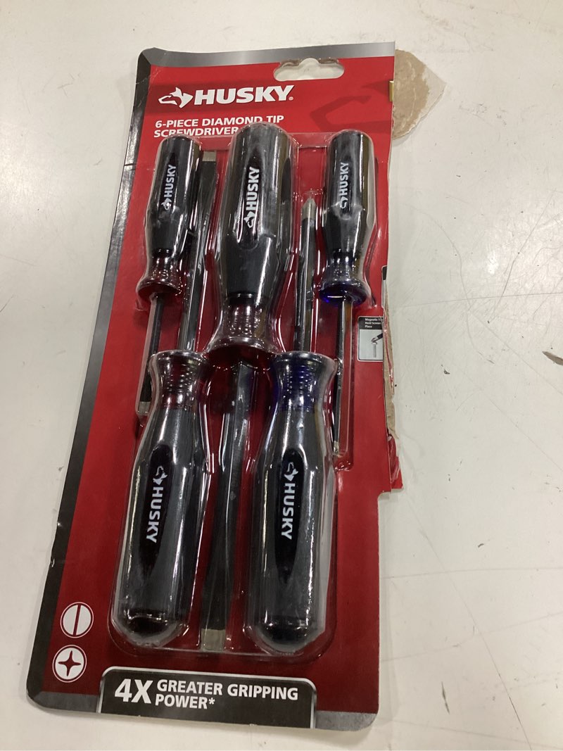 Condition photo showing Good Condition for (only 5 piece) diamond tip magnetic screwdriver set (5-piece)