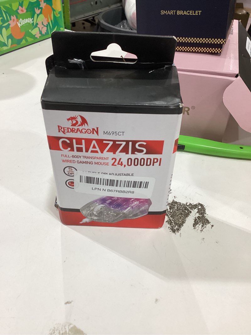 Condition photo showing As Is for Redragon Wired Gaming Mouse, 24,000 DPI, 7 Programmable Button, 2 Side Buttons, 8 RGB LED Backlit Mo