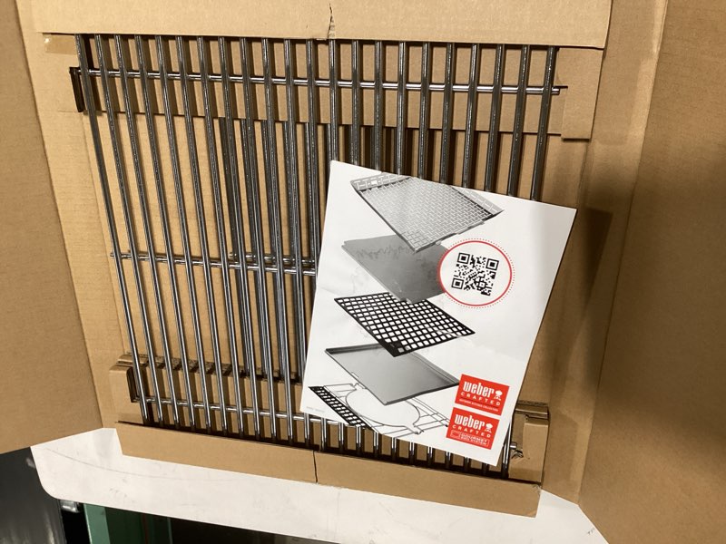 Condition photo showing Good Condition for weber crafted stainless steel cooking grates, spirit 300 series and smokefire ex4