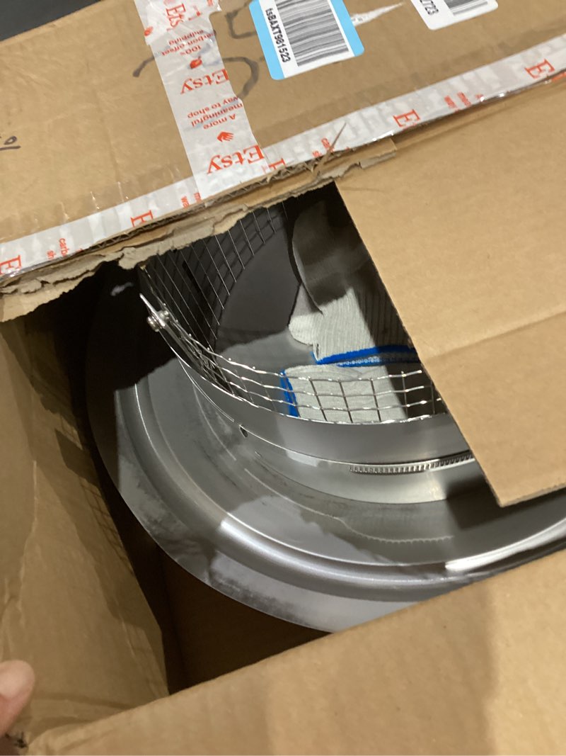 Condition photo showing Good Condition for 10Inch Round Chimney Cap,Adjustable Roof Cap for Vents,Chimney Cap with Screen in Stainless Steel,Round Rain Cap for All-Round Chimney Protection,Round Roof Rain Chimney Cover,10Inch Round Chimney Cap 10 INCH