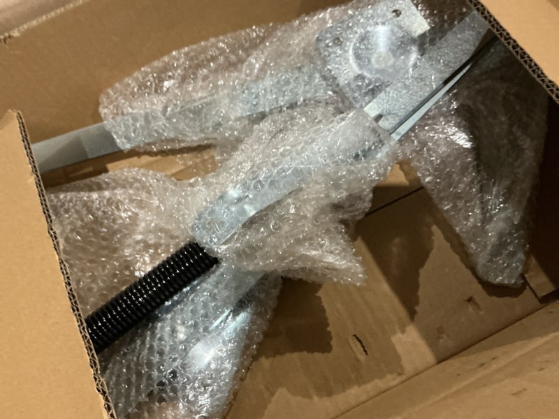 Condition photo showing As Is for 55-2 attic ladder hinge arms with springs, fits for werner attic ladders manufactured after 2010 compatible with werner mk5, wu2210, w2208, w2210 attic ladder parts, 55-2 attic hinge arms