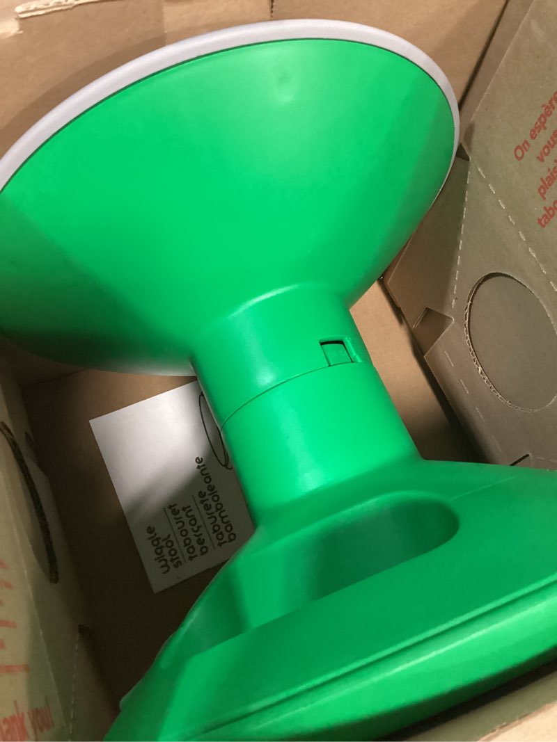 Condition photo showing Good Condition for Storex Wiggle Stool – Active Flexible Seating for Classroom and Home Study, Adjustable 12-18 Inch Height, Green (00304U01C) Green 18-inch