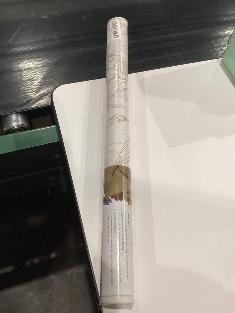 Condition photo showing New/Like New for Heroad Peel and Stick Wallpaper Boho Contact Paper Modern Neutral Beige Leaf Wallpaper Removable for Bedroom Cabinets Self-Adhesive Decoration Thicken Vinyl Thicken 17.3" x 78.7" 17.3" x 78.7" Neutral