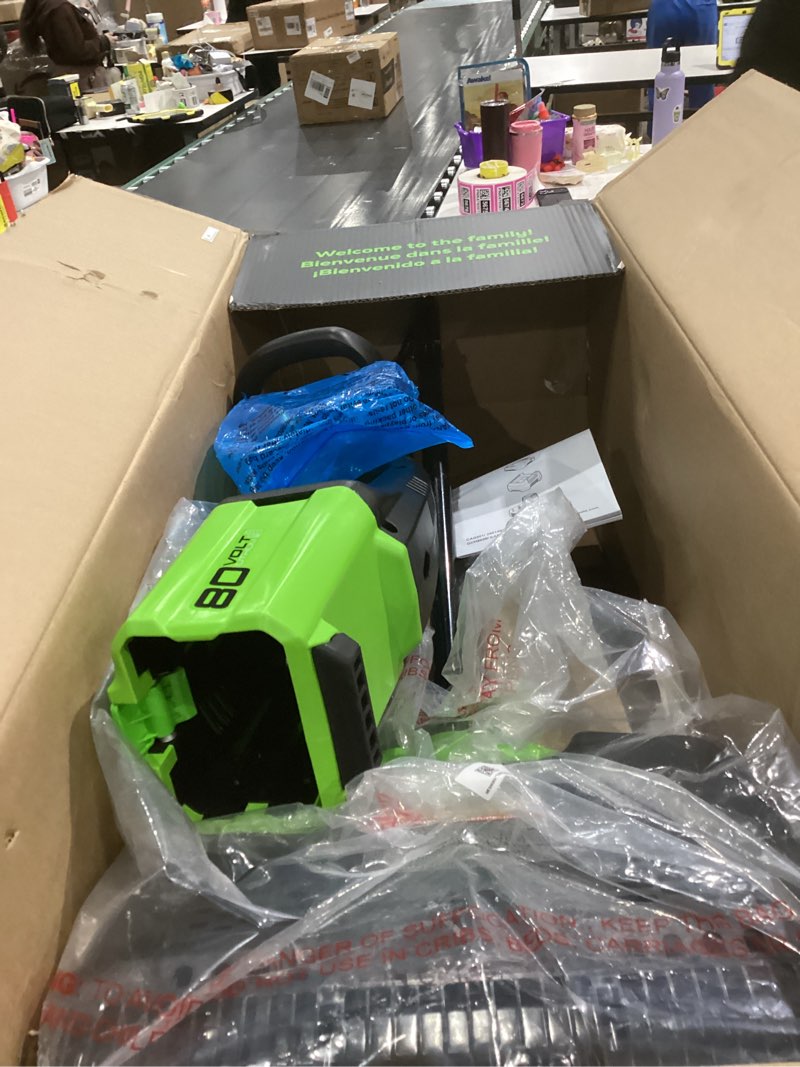 Condition photo showing Good Condition for Greenworks - 80V 12” Cordless Brushless Snow Shovel with 2.0 Ah Battery and Rapid Charger - Black/Green