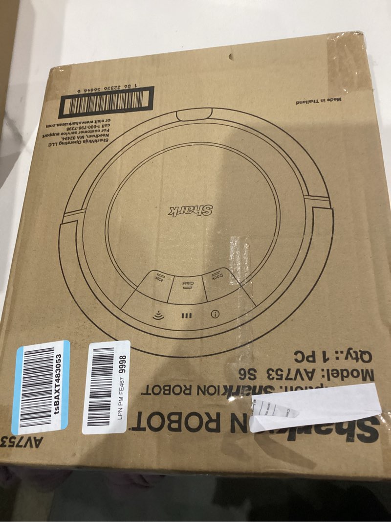 Condition photo showing New/Like New for Shark AV753 ION Robot Vacuum, Tri-Brush System, Wifi Connected, 120 Min Runtime, Works with Alexa, Multi Surface Cleaning, Grey ION Robot (Grey)