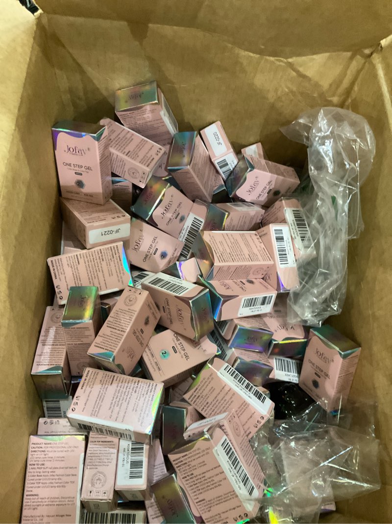 Condition photo showing New/Like New for Jofay Fashion Black Gel Polish - All-in-One Step Black Nail Polish 10ml Soak Off LED/UV Lamp DIY Salon Manicure at Home Long Lasting Glossy Finish Home Nail Salon Gift for Women & Girls (0.33 Fl Oz)