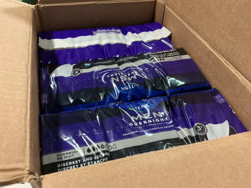 Condition photo showing Good Condition for tena incontinence guards, overnight absorbency & advanced odor protection, incontinence guards for men, 90 ct 90 count