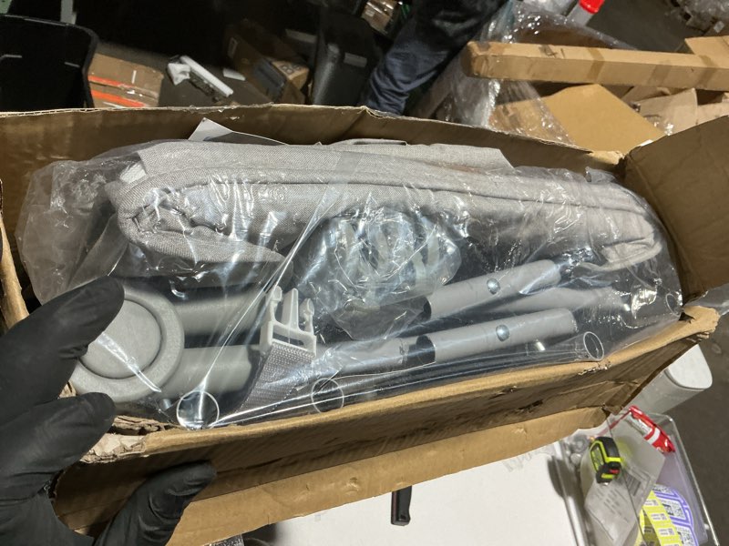 Condition photo showing As Is for Baby Changing Table, Versatile Folding Changing Table, Waterproof Diaper Changing Station, Adjustable Height with 2 Drawers,Baby Changing Station, Mobile Nursery for Infant and Newborn Light Grey