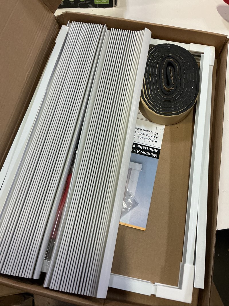 Condition photo showing New/Like New for adjustable window air conditioner side panels with frame set,extra wide window ac side panels for 5000 to 14000 btu ac units,window air conditioner side panel frame kits,2 pack