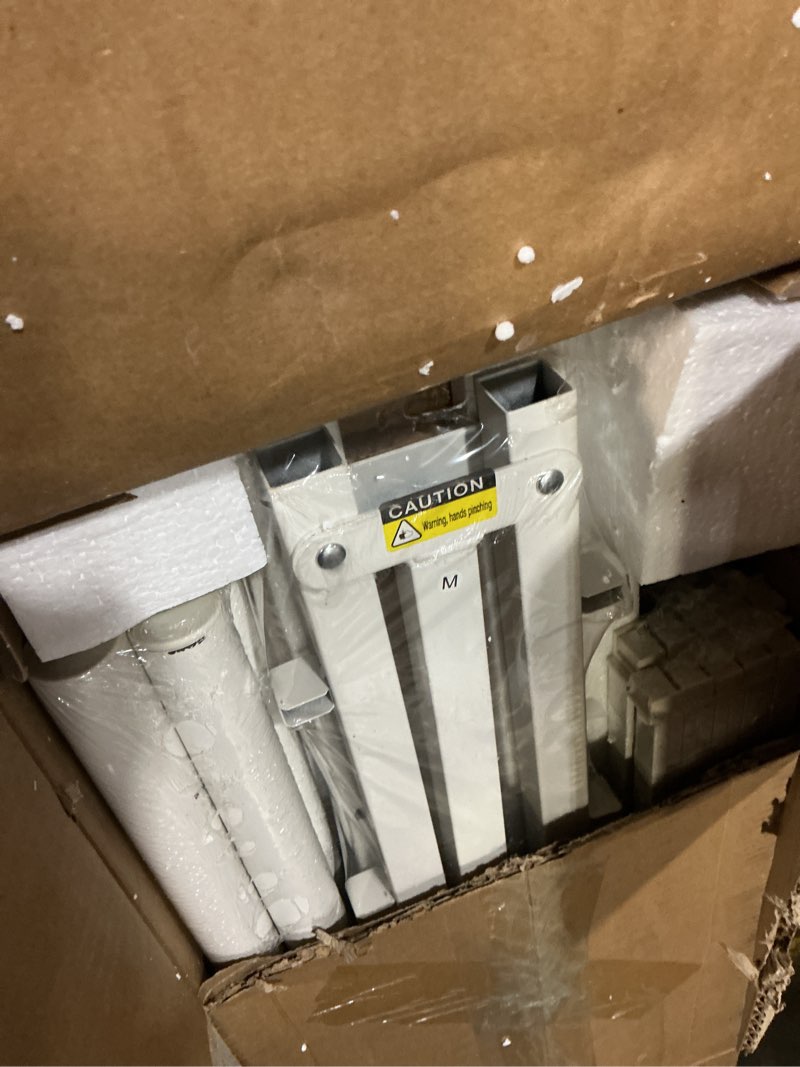 Condition photo showing Good Condition for Metal Platform Full Bed Frame with Headboard Sturdy Steel Slats Support No Box Spring Needed Easy Assembly White Full White