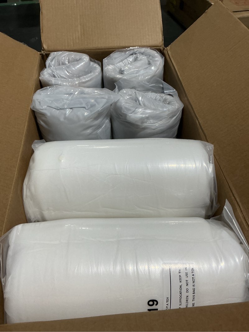 Condition photo showing New/Like New for patio cushions for outdoor furniture, faux linen water resistant backrest and seat cushion set with non-slip bottom, straps, removable cover, 19 x 19 inch, light grey, set of 4 light grey 4p/19*19+19*17 inch