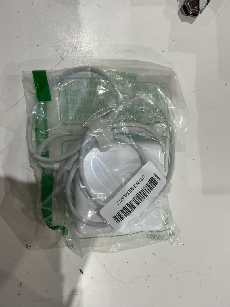 Condition photo showing As Is for mac book pro charger - 118w usb c charger fast charger compatible with macbook pro/air, m1 m2 m3 m4 m5, ipad pro, samsung galaxy and more, include charge cable