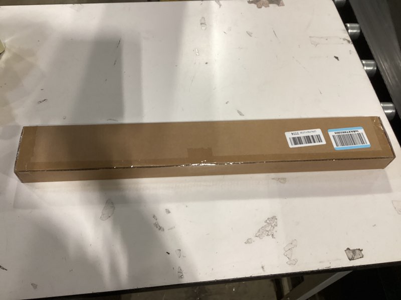 Condition photo showing New/Like New for LazBlinds Cordless Cellular Shades, No Tools No Drill Blackout Honeycomb Shades Pleated Blinds for Windows, 27'' W x 48'' H, Midnight Black Blackout-midnight Black 27'' W x 48'' H