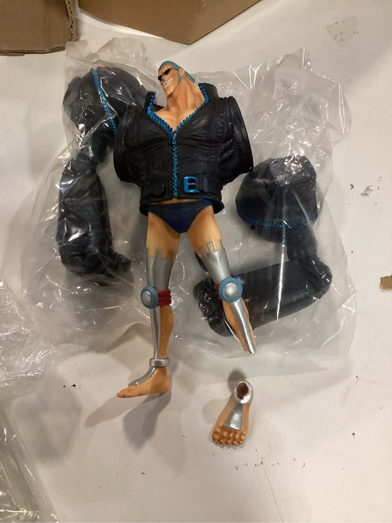 Condition photo showing As Is for banpresto one piece 6.7-inch film gold franky dxf sculpture, the grandline men volume 5