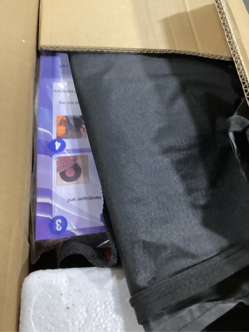 Condition photo showing As Is for Drywall Sander, 1000W Popcorn Ceiling Removal Tool, Automatic Drywall Sander with Vacuum Dust Collection, LED Light, 6 Variable Speed 800-2200RPM,15Pcs Sanding Discs, Foldable & Extendable Handle Orange Red