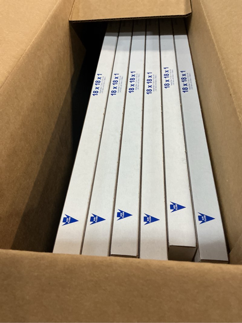 Condition photo showing New/Like New for Nordic Pure 18x18x1 (Actual Size: 17 3/4 x 17 3/4 x 3/4) Pleated MERV 7 Air Filters 6 Pack MERV 7 6 Pack