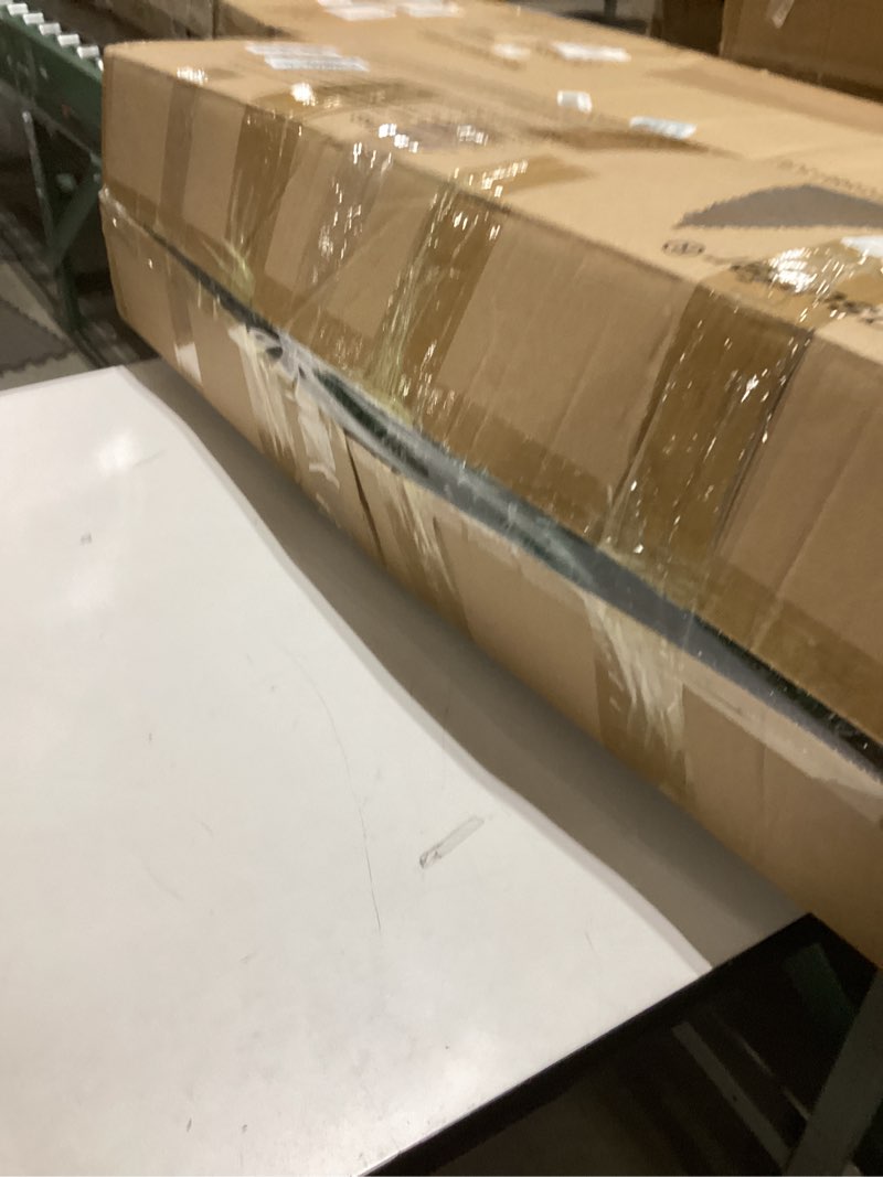 Condition photo showing New/Like New for 6ft Pre-lit Artificial Christmas Tree, Flocked & Frosted Pencil Slim Christmas Tree Decoration with 250 Warm White Lights, 8 Lighting Modes, 700 Frosted Tips, 34 Pine Cones, Metal Stand 6ft Mc02