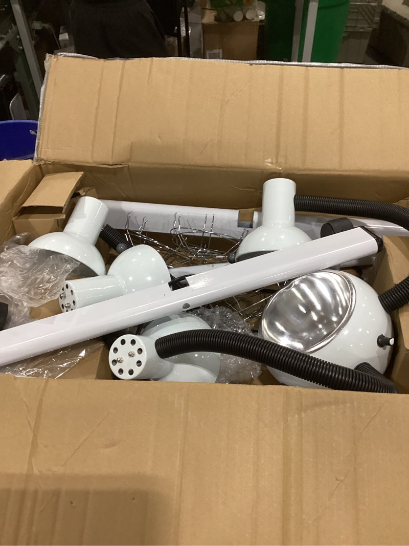 Condition photo showing Good Condition for 750W Infrared Heat Lamp, 5 Head Floor Hair Dryer Stand, White, 110V