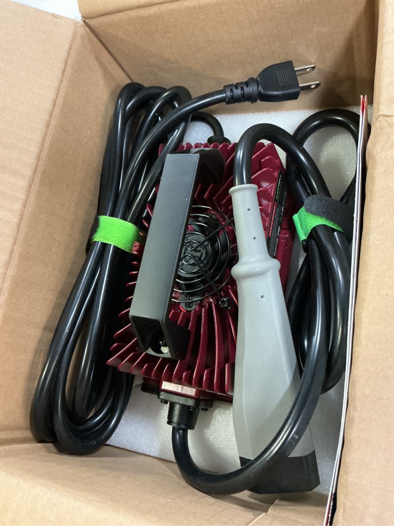 Condition photo showing Good Condition for 48v 15amp golf cart battery charger for ezgo rxv & txt with upgraded 3-pin triangular plug &16ft cable, ip67 waterproof smart trickle charger delta-q plug for 48 volt lead-acid batteries lead acid for ezgo