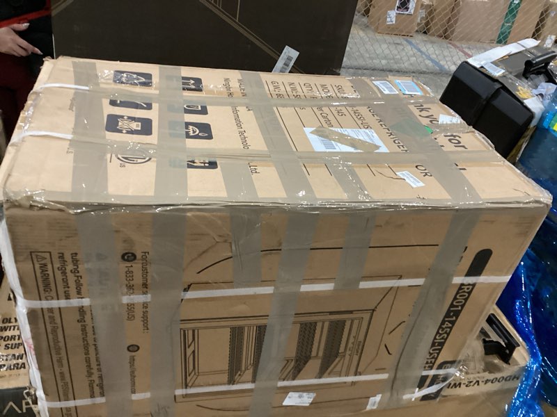 Condition photo showing New/Like New for EUHOMY 4.5 Cu.ft Beverage Refrigerator and Cooler, 145 Can Mini fridge with Glass Door for Soda Beer Wine, Small Drink Dispenser with Digital Adjustable Thermostat for Home Office Bar