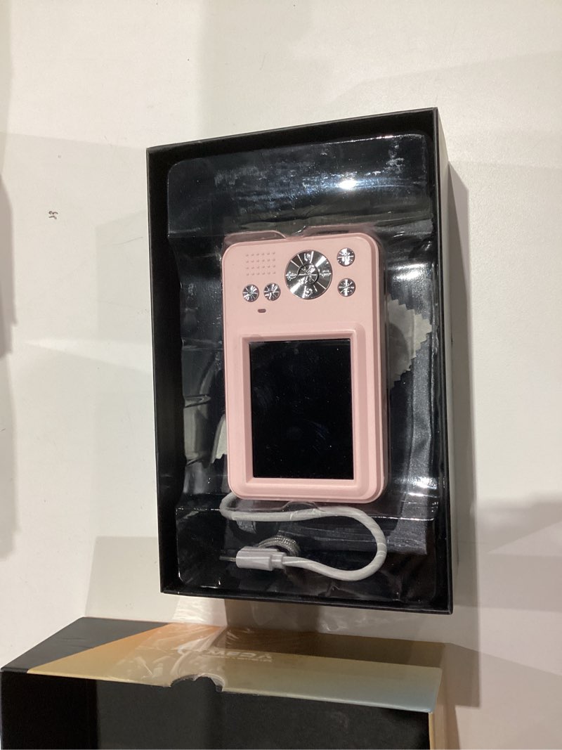 Condition photo showing Good Condition for Digital Cameras FHD Camera for Kid Boys Girls Compact Digital Point and Shoot Camera with 16X Zoom 32GB Card Kids Camera for Kids Pink