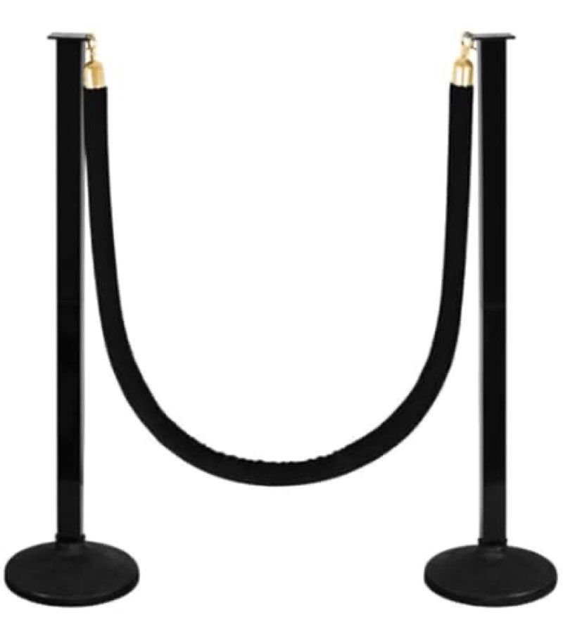 4 pack stanchion post with velvet ropes (weighted base), crowd control barriers, red carpet runner p