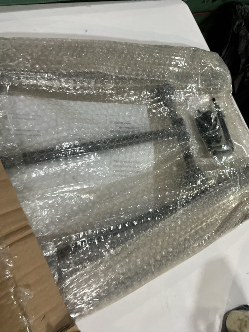 Condition photo showing New/Like New for Metal Easel Stand with Chain Support for Mirror,58 Inch Iron Adjustable Arts & Crafts Easels,Floor Easels for Display Wedding Sign(Black)