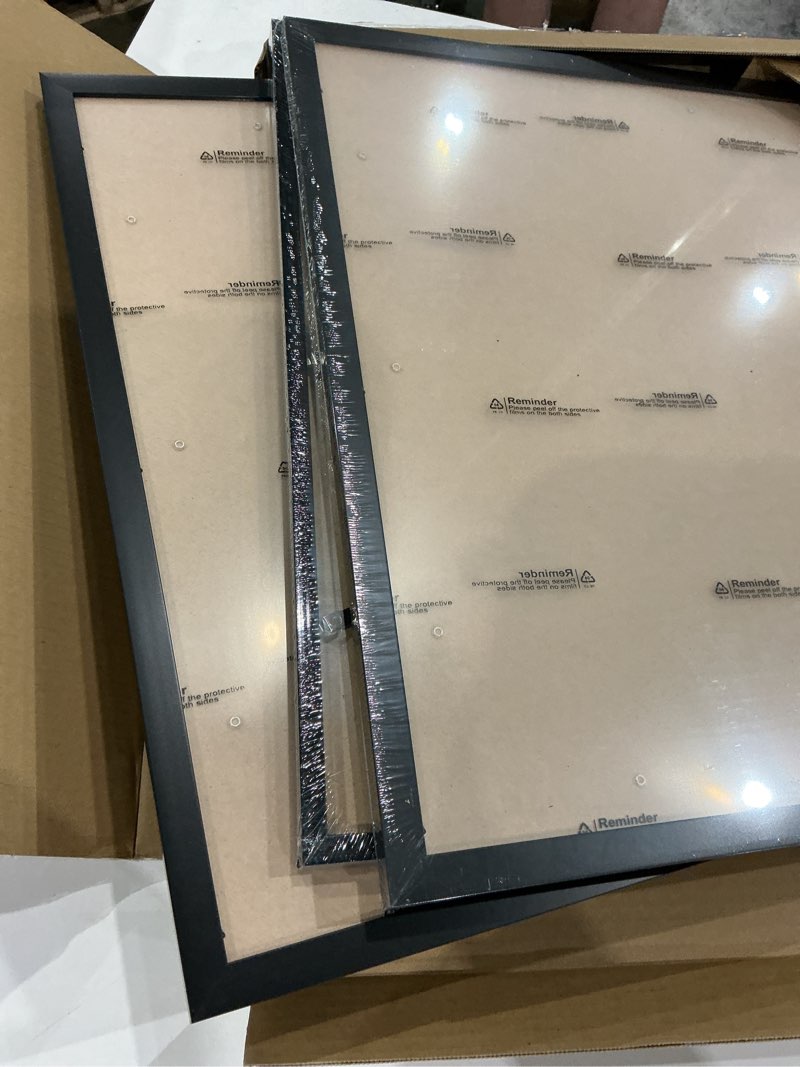 Condition photo showing Good Condition for 14x18 picture frame set of 3, black frame for 14 x 18 inch picture poster photo, light weight and high transparent 14 by 18 frame for wall - 3 pack/black/14 x18 3 14x18