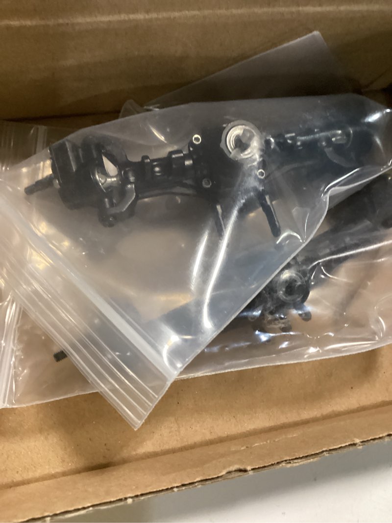 Condition photo showing Good Condition for amk 174g trx4m brass portal axles front rear complete set with 7mm hex wheel hubs 4mm adapters for 1/18 rc crawler trx4m upgrades bronc defend k10