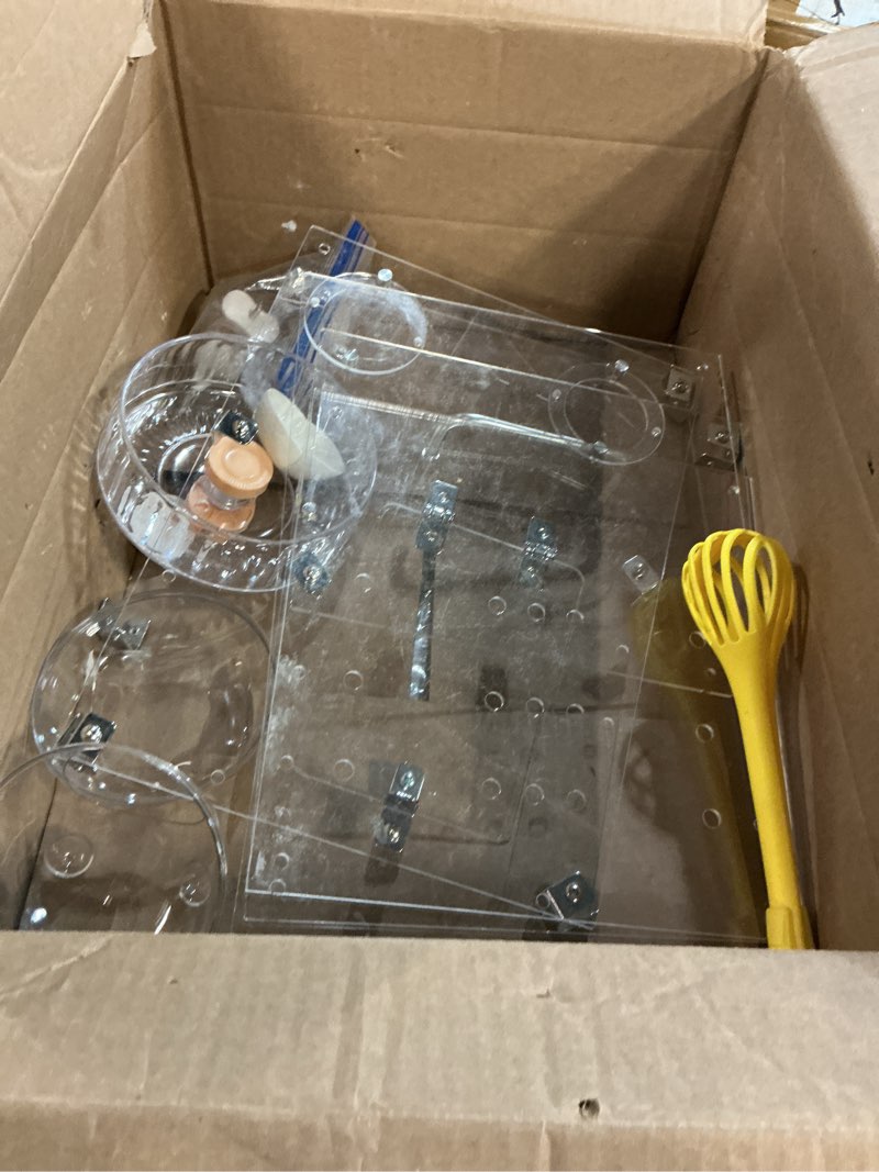 Condition photo showing As Is for GuineaLoft™ Acrylic Cage (Model-P3) - Small 2x1 ft Enclosed w/Lid & Bottom for Hamsters, Rats, Mice, Gerbils, Also Works for a Single Guinea Pig, or as a Transport Cage