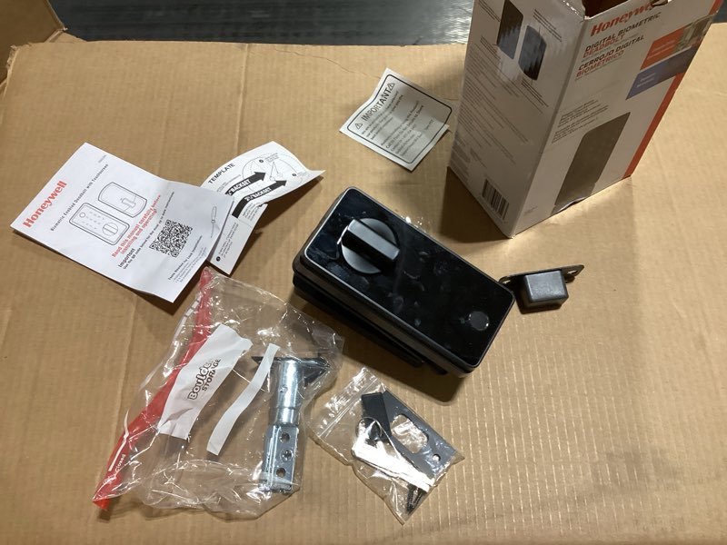 honeywell matte black touchscreen keypad electronic deadbolt lock