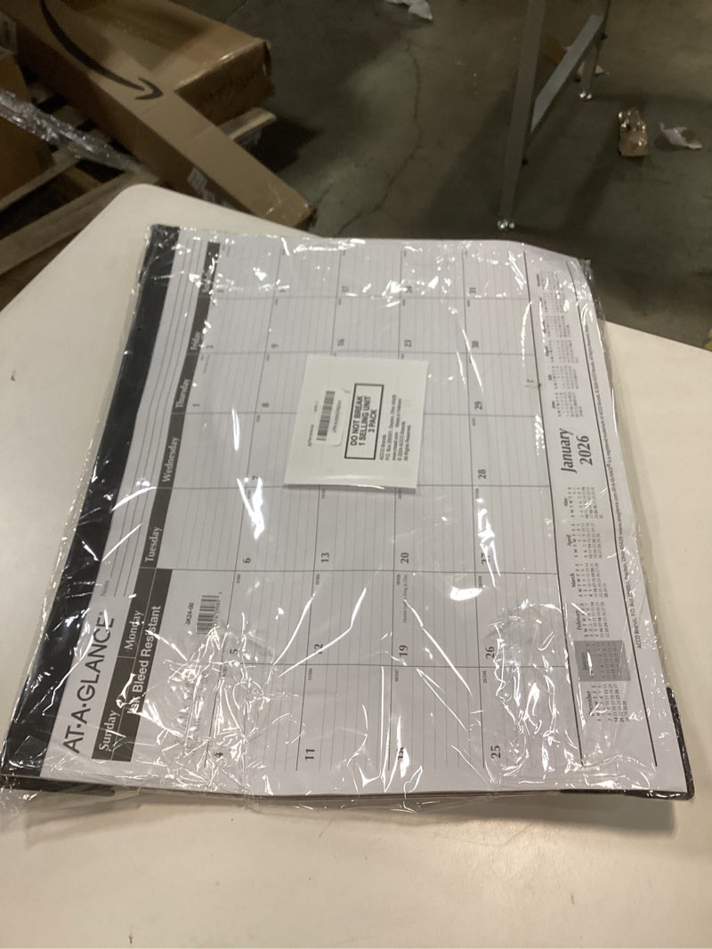 Condition photo showing Good Condition for GuassLee Desk Calendar 2026-2027 - 17" × 11.5" Desktop Calendar 18 Months Runs from Jan. 2026 to Jun. 2027 with Julian Date for Home School Office Desk Top Organizing