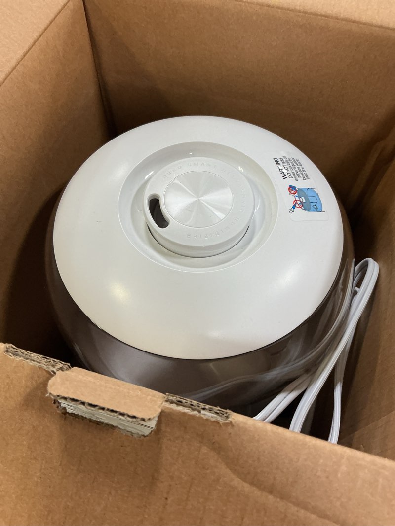 Condition photo showing As Is for dreo humidifiers for bedroom, 3l top fill 30h & 26db quiet runtime for large room, cool mist ultrasonic humidifier with humidity sensor, night light for home, baby, nursery, plants, new edition pearl white
