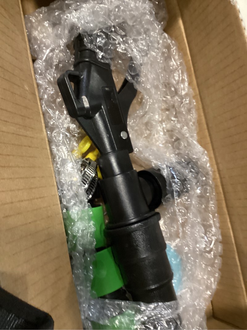 Condition photo showing Good Condition for coolant flush gun, lever action heater core flush kit, coolant flush kit for automotive coolant flush, air and water radiator flush kit with nozzles for 19-40mm hoses