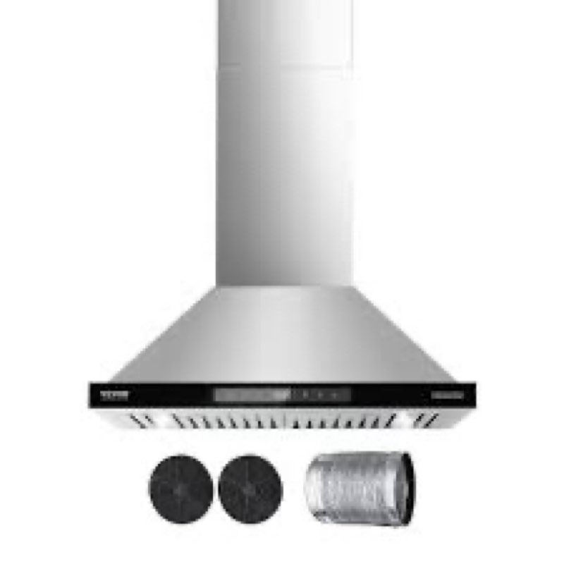 30 Inch Under Cabinet Range Hood | 400 CFM Stainless Steel | Convertible Ducted/Ductless | Touchless