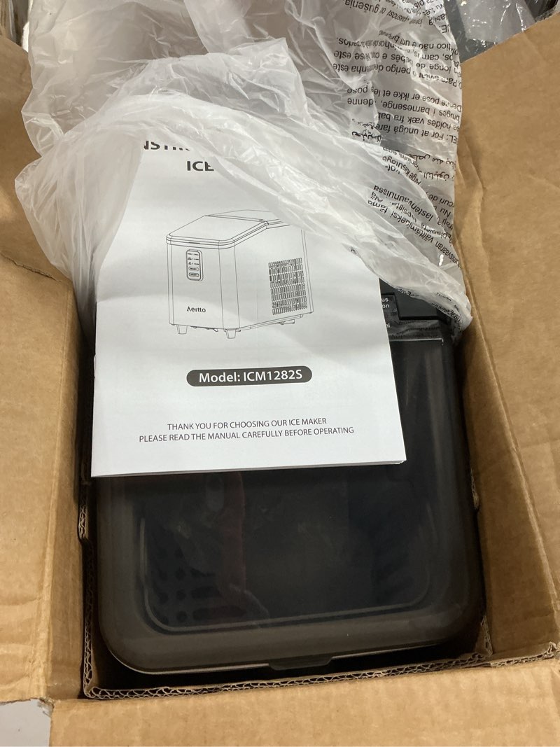 Condition photo showing Good Condition for aeitto ice maker countertop 26lbs/24h, ice machine 8 ice cubes ready in 6 mins, 2 sizes of bullet ic