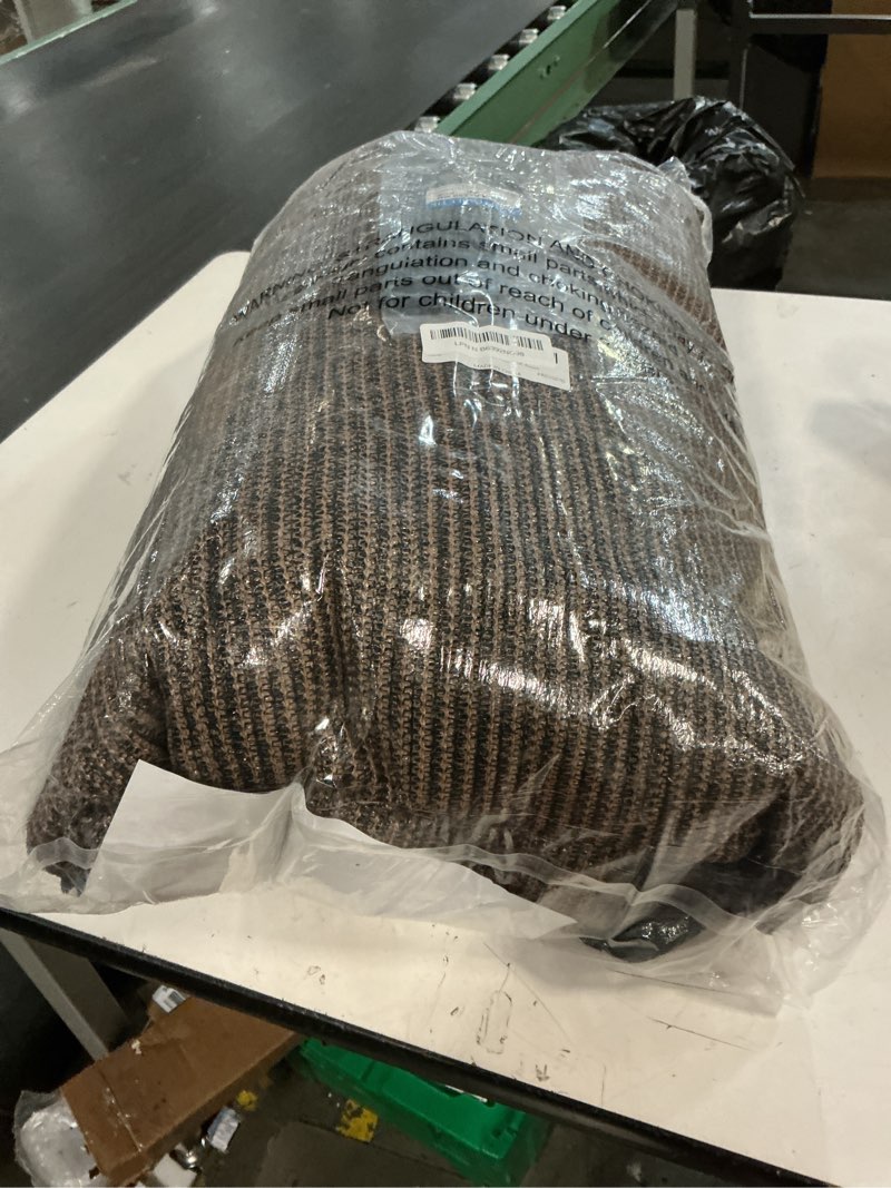 Condition photo showing Good Condition for 5ftx50ft fence privacy screen heavy duty 170 gsm windscreen & dustproof fabric privacy screen covering mesh fencing for outdoor patio, balcony, pool deck, brown 0 5' x 5 0' brown