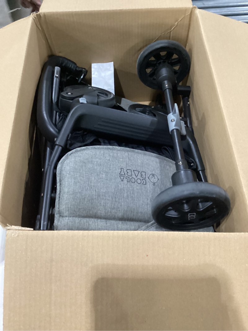Condition photo showing As Is for Lightweight Travel Stroller for Baby & Toddlers - Easy Fold & Compact Stroller with Canopy, Storage Basket, Multi-Position Recline & Convenient One-Hand Fold (Grey)