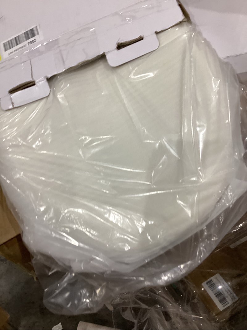 Condition photo showing Good Condition for gerber elongated toilet seat with cover, soft close, no slam, quick & easy install, heavy-duty plastic, adjustable fit for standard elongated toilets, durable & fade-resistant, biscuit g009921309