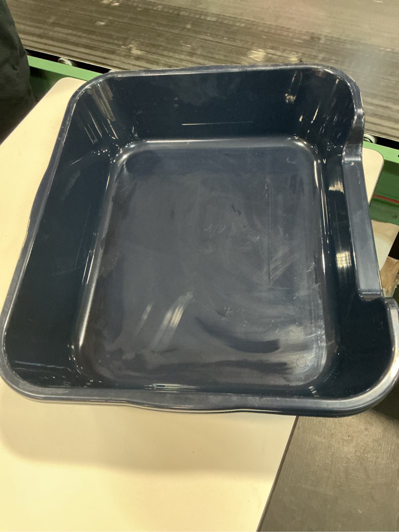 Condition photo showing Good Condition for 2 Pack Extra Large Dog Litter Box Pan Tray (ABS Material), Low Entry Jumbo Senior Litter Boxes for Multiple Kitten Big Cats, Pet Safe Indoor Dog Potty (Dark Blue, 24" L x 21" W)